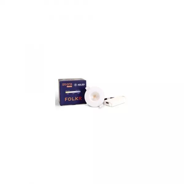 SPOT FOLK R BLANC 7W FIXE SEERA 3000K-4000K
