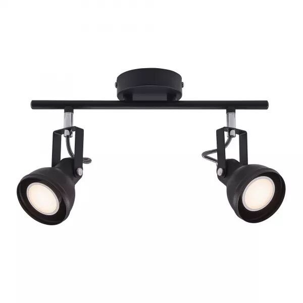 Spoterie - ASLAK - M�tal - Noir -  GU10 (45730103)
