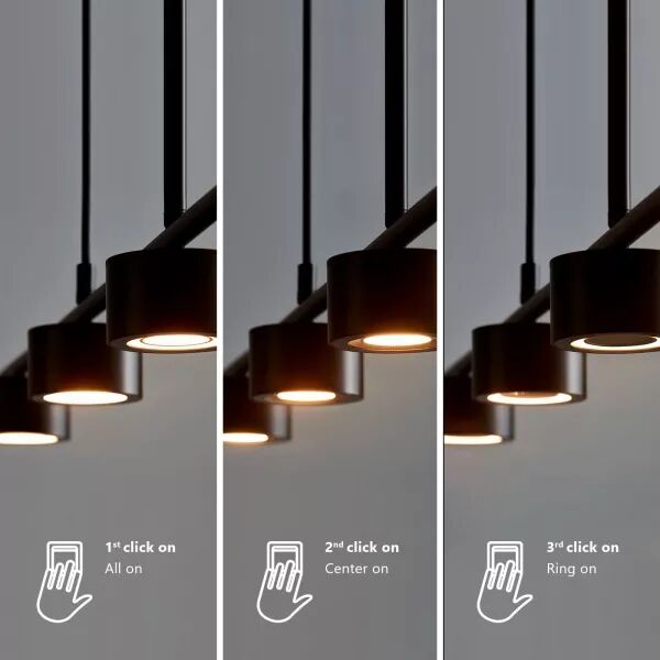 SPOTERIE - CLYDE - M�TAL - NOIR - LED MODULE INCL.