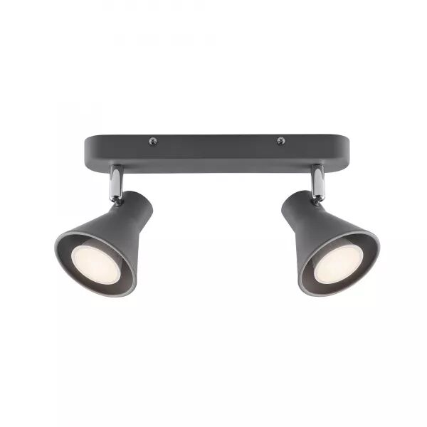 SPOTERIE - EIK X2 - M�TAL - GRIS -  GU10