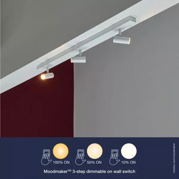 SPOTERIE - OMARI X3 - M�TAL - BLANC - LED MODULE INCL.