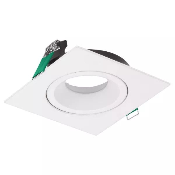 Spots encastr�s Led LUDOSPOT 50 Boitier Carr� Rect X1 Cardan Blanc (0005310)
