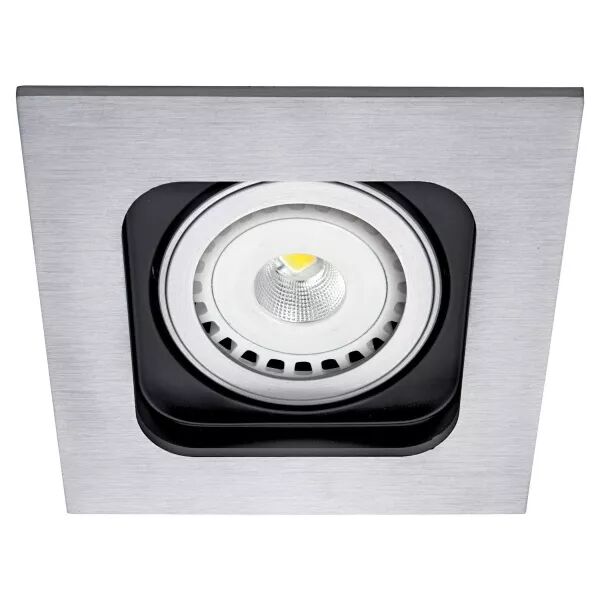 SQUARE 50 - Encastr� GU10, carr�, orient., alu, a/lpe LED 7W 4000K 670lm incl. (51063)