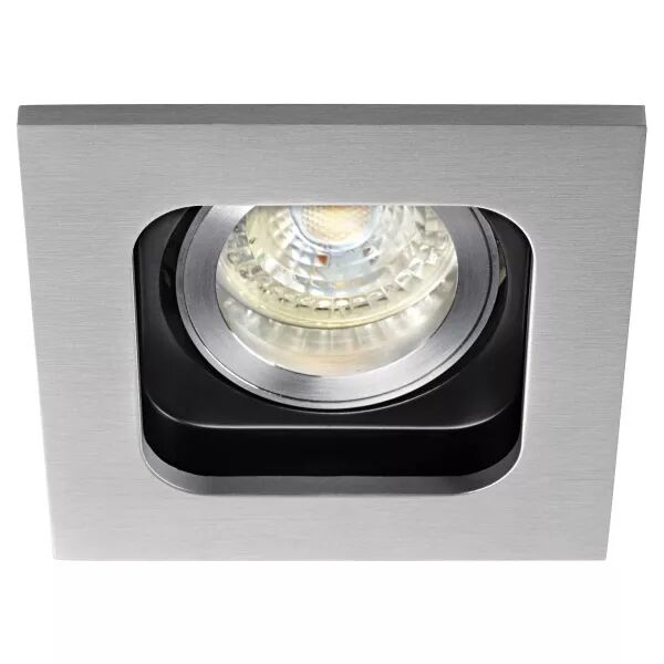 SQUARE 50-230 - Encastr� GU10, carr�, orientable et basc., alu, Lpe non incl. (4725)