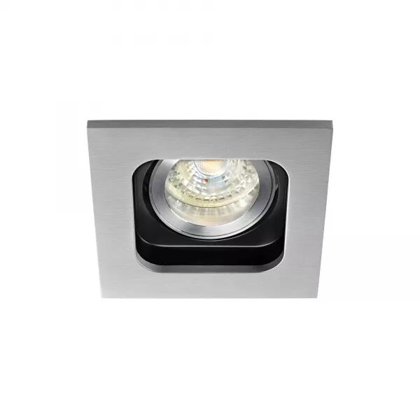 SQUARE 50-230 - ENCASTR� GU10, CARR�, ORIENTABLE ET BASC., ALU, LPE NON INCL.