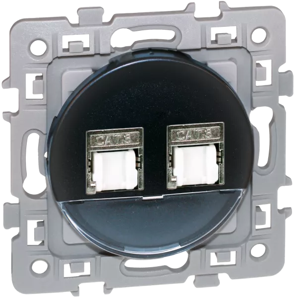 SQUARE DBLE Blind�es RJ45 CAT6 STP (Gr2 TV) VULCAIN (60373)