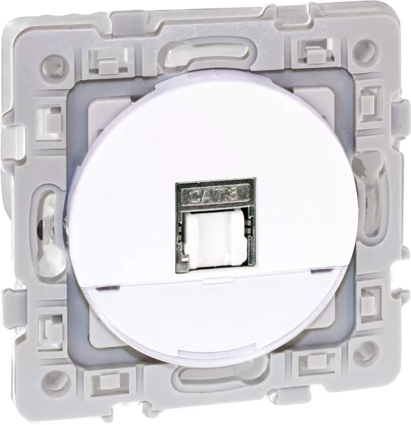 SQUARE RENO RJ 45 CAT6 grade1 TEL+INF UTP BLC (60571)