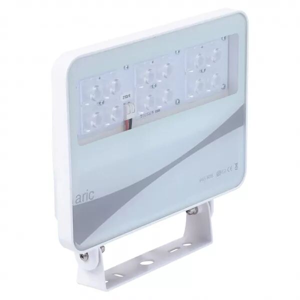 SUNSET - Proj. Ext. IP65 IK08, blanc, angle 25�, LED int�g. 50W 3000K 3300lm (50281)
