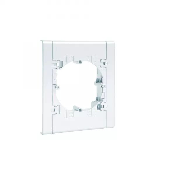 SUPPORT APPAREILLAGE ENTRAXE 60MM POUR GOULOTTE LIFEA LFF 40/60X100MM BLANC