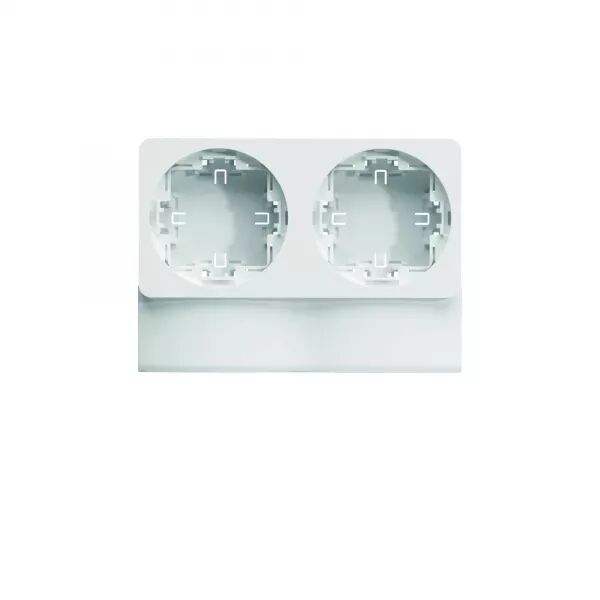 SUPPORT DOUBLE APPAREILLAGE ATEHA POUR MOULURE ATEHA ATA12X20/30 BLANC