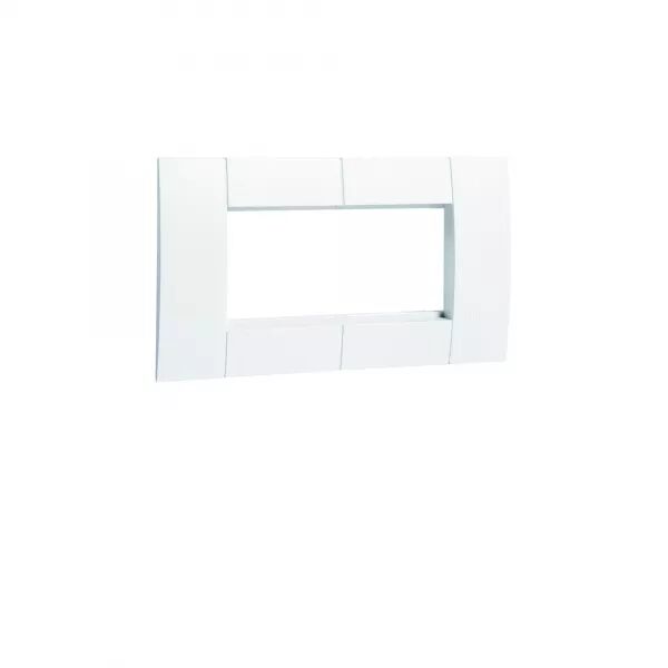SUPPORT DOUBLE POUR APPAREILLAGE 45X45MM BLANC