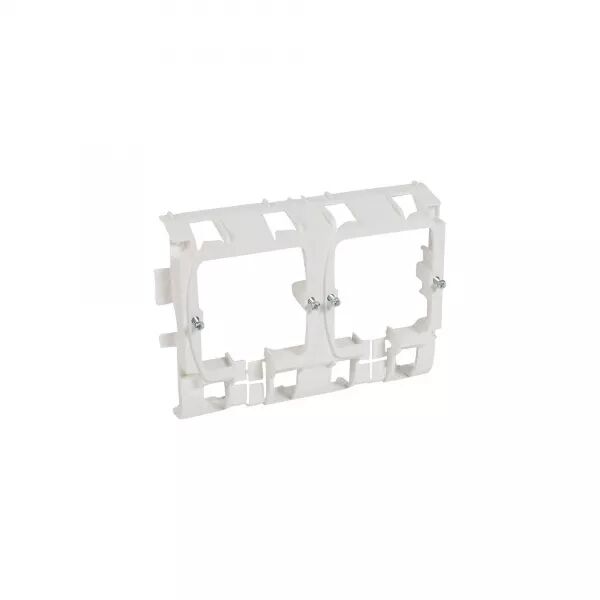 SUPPORT MOSAIC 4 MODULES POUR POSE SUR PLINTHE DLP 80X20MM OU 120X20MM - BLANC