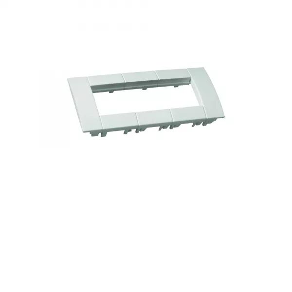 SUPPORT TRIPLE POUR APPAREILLAGE 45X45MM BLANC