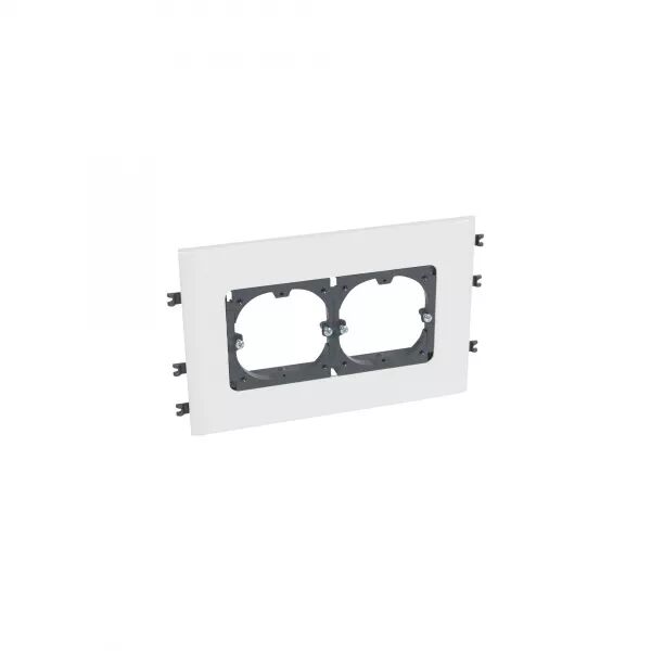 SUPPORT UNIVERSEL 2 POSTES - GOULOTTES DLP MONOBLOC COUVERCLE 130MM HORIZONTAL