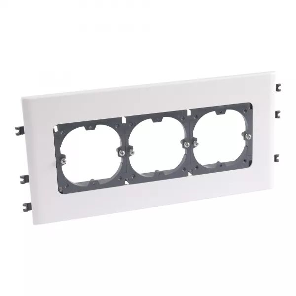 SUPPORT UNIVERSEL 3 POSTES - GOULOTTES DLP MONOBLOC COUVERCLE 130MM HORIZONTAL