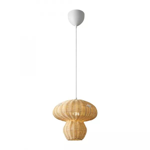 Suspension - ALLIE - Rotin - Nature (marron) -  E27 (2412753060)