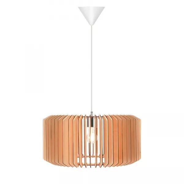 SUSPENSION - ASTI - BOIS - NATURE (MARRON) -  E27