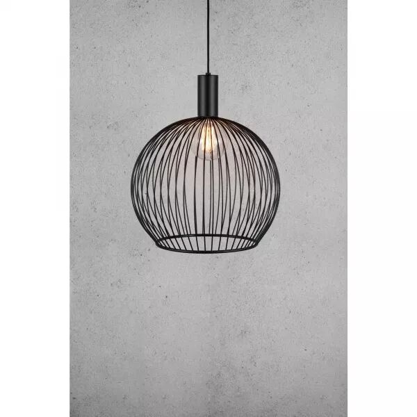 SUSPENSION - AVER 50 - M�TAL - NOIR -  E27
