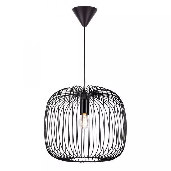 Suspension - BERONI 40 - M�tal - Noir -  E27 (2213313003)