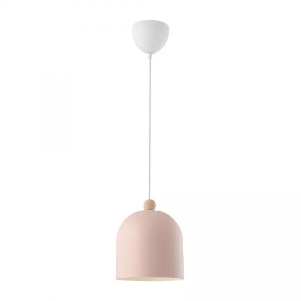 SUSPENSION - GASTON - M�TAL - ROSE POUDR� -  E27