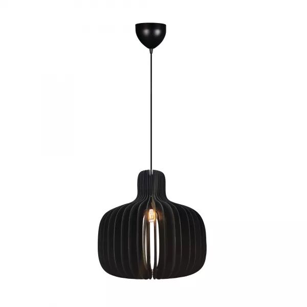 SUSPENSION - HAZO 43 - BOIS - NOIR - E27