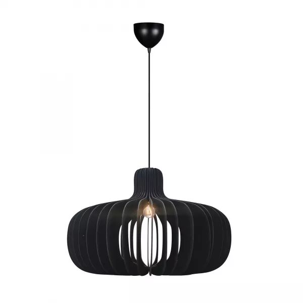 SUSPENSION - HAZO 65 - BOIS - NOIR - E27