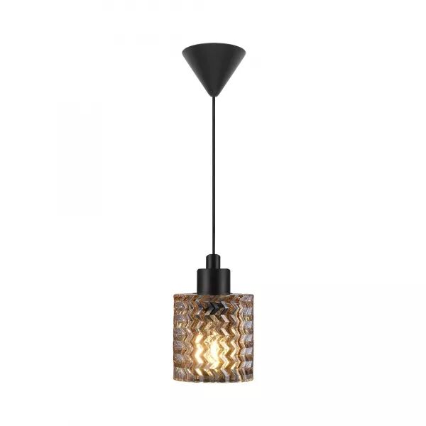 SUSPENSION - HOLLYWOOD - VERRE - AMBRE -  E27