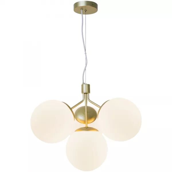 SUSPENSION - IVONA X4 - VERRE - LAITON -  E27