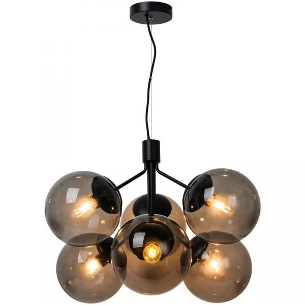 Suspension - IVONA X6 - Verre - Noir -  E27 (2112163003)