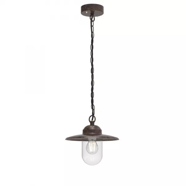SUSPENSION - LUXEMBOURG - M�TAL - COULEUR ROUILLE -  E27