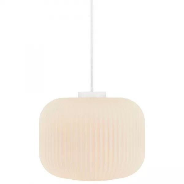 SUSPENSION - MILFORD 30 - VERRE - OPALE -  E27