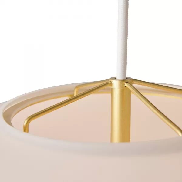 SUSPENSION - NAVONE 40 - VERRE - BLANC -  E27