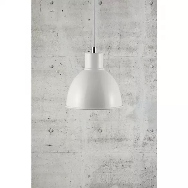 SUSPENSION - POP - M�TAL - BLANC -  E27