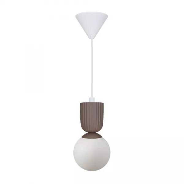 SUSPENSION - SADIE - C�RAMIQUE - MARRON CLAIR - E14