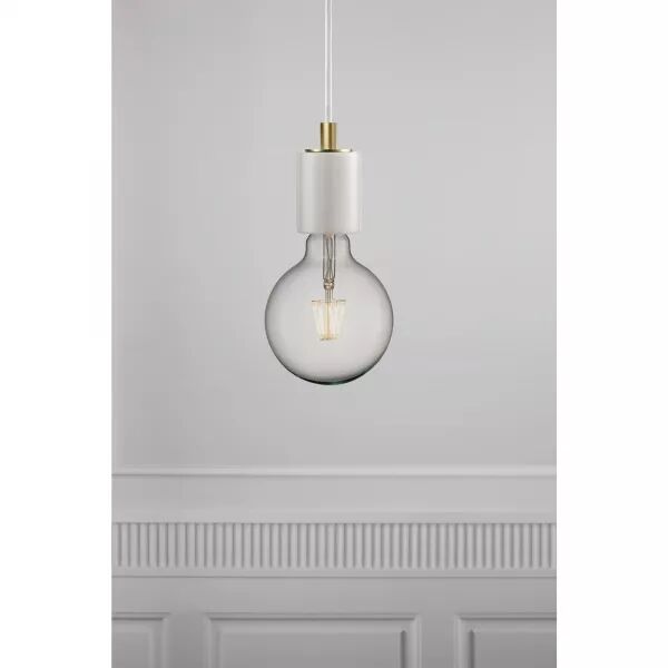 SUSPENSION - SIV - MARBRE - BLANC -  E27