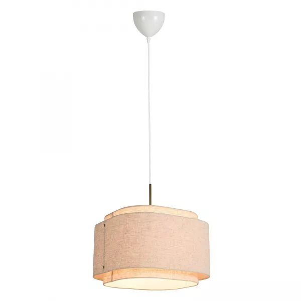 SUSPENSION - TAKAI - ACIER INOXYDABLE - BEIGE -  E27