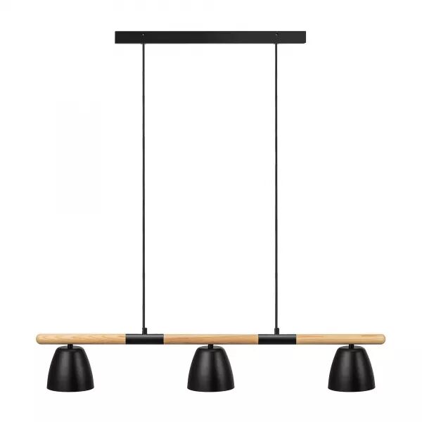 SUSPENSION - THEO X3 - M�TAL - NOIR -  GU10