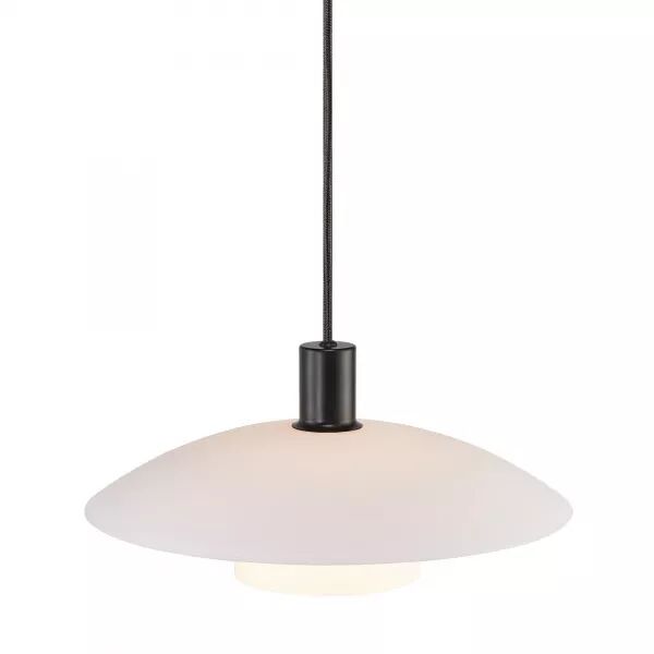 SUSPENSION - VERONA - VERRE - NOIR -  E27