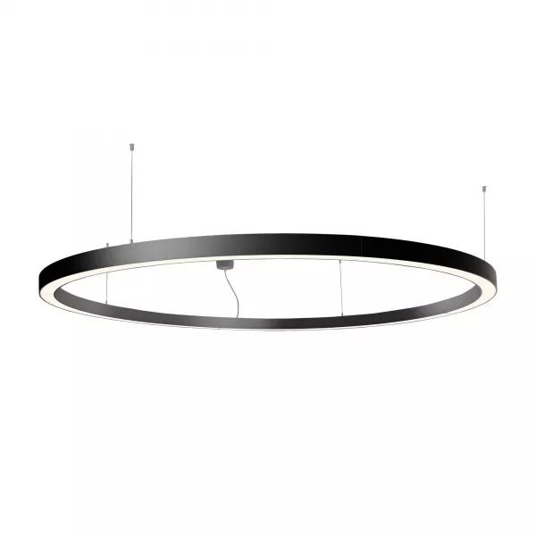 SUSPENSIONS NILO 1200MM 85W 9570LM OPAL NOIR DIRECT/INDIRECT 830 VERSION DALI