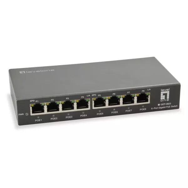 SWITCH 8 PORTS 10/100/1000 POE (IDSWITCH8P1000POE)
