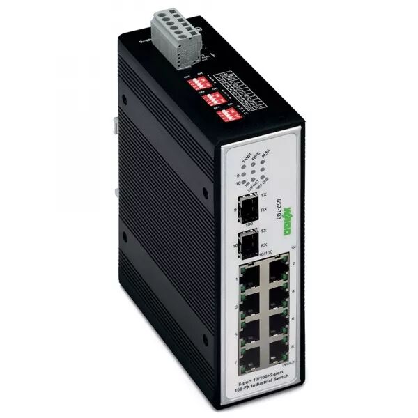 SWITCH ETHERNET 8 PORTS 100BASE-TX + 2 SLOTS SFP 100