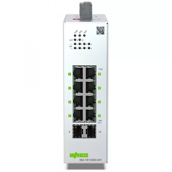 SWITCH ETHERNET ADMINISTRABLE LEAN 8 PORTS POE+ 1000BASE-TX - 2 SLOTS SFP 1000