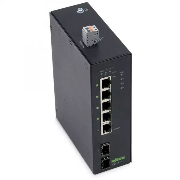 SWITCH ETHERNET ECO 5 PORTS (4 POE+) 1000BASE-T - 2 SLOTS SFP 1000