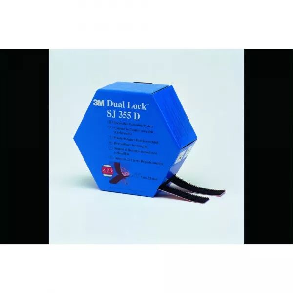 SYST�ME OUVRABLE / REFERMABLE 3M DUAL-LOCK SJ 356D, TRANSLUCIDE, 25.4 MM X 5 M