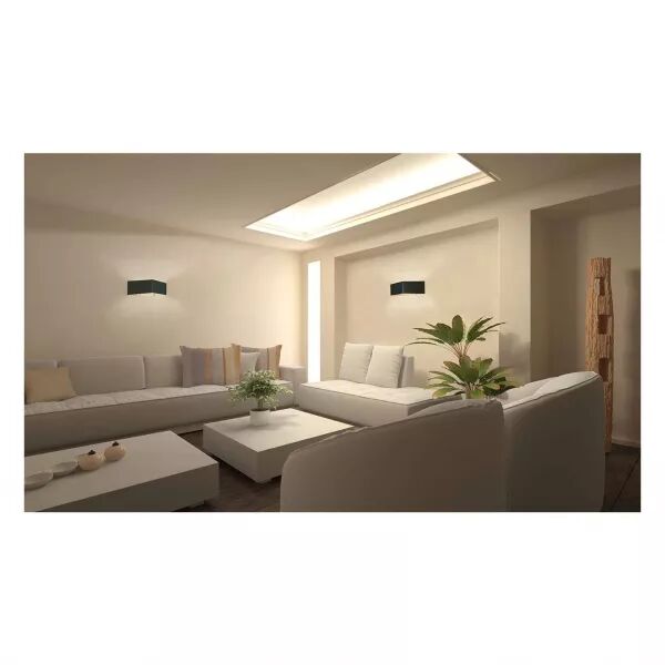 TAYLOR - Applique Mur, noir/dor�, LED int�g. 2x10W 3000K 1300lm, dimmable (50560)