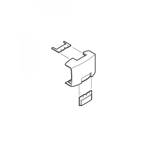 T� de d�rivation -Pour moulure Keva 50mmx15mm - PVC Blanc Artic