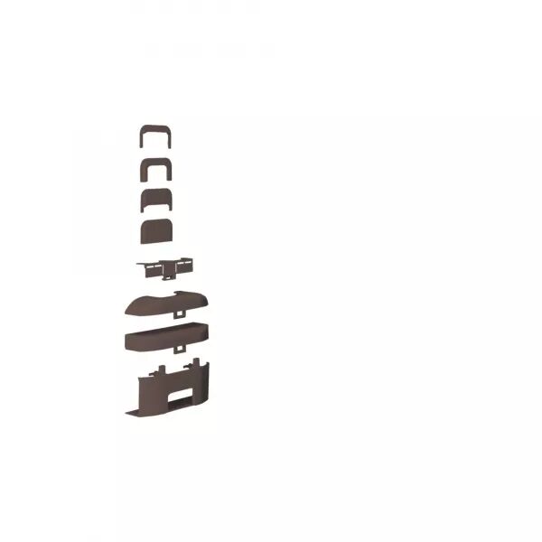 T� DE D�RIVATION 3D POUR MOULURE ATEHA 16X30MM, MARRON