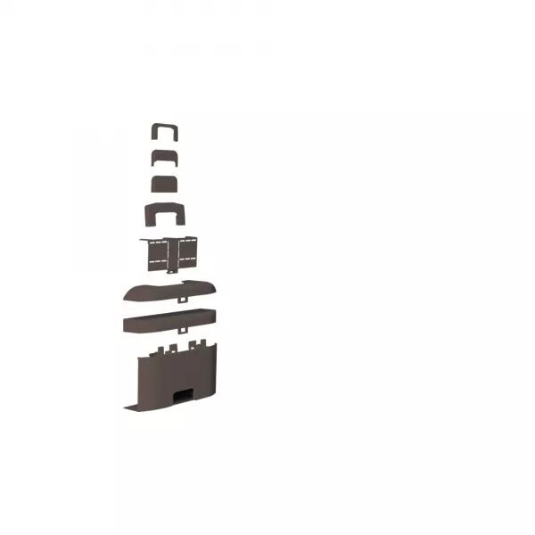 T� DE D�RIVATION POUR MOULURE ATEHA 20X50MM, MARRON