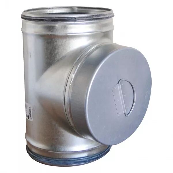 T� de visite - TE-V - Diam�tre 160 mm - Acier galvanis� (524699)