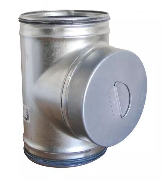 T� DE VISITE - TE-V - DIAM�TRE 250 MM - ACIER GALVANIS�